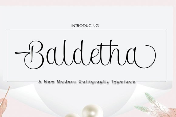 Baldetha: A Script Font That Elevates Web Design