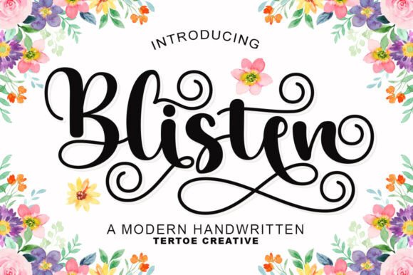 Blisten: A Script Font That Elevates Branding