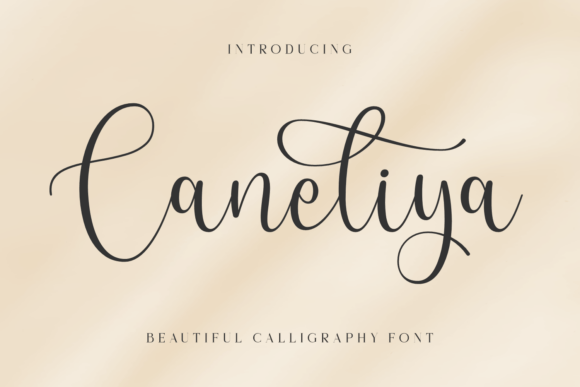 Caneliya: A Script Font for Elegant Craft Projects