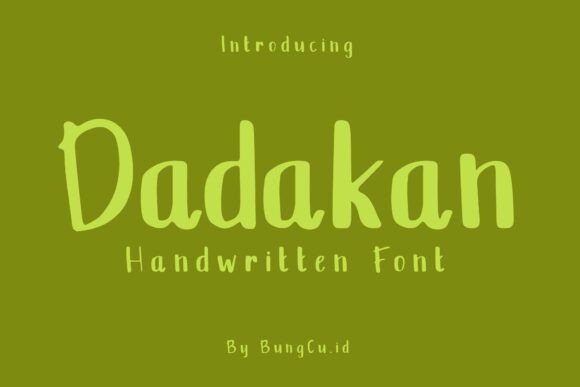 Dadakan: A Script Font That Breathes Life Into Branding
