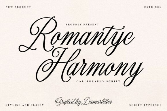Font Choice That Speaks Volumes: Romantyc Harmony in Action