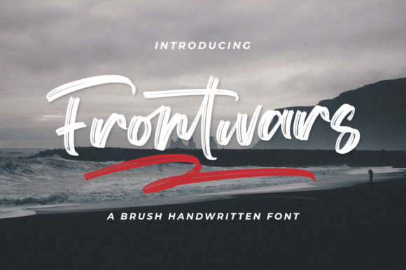 Frontwars Brush: A Handwritten Font for Creative Crafters