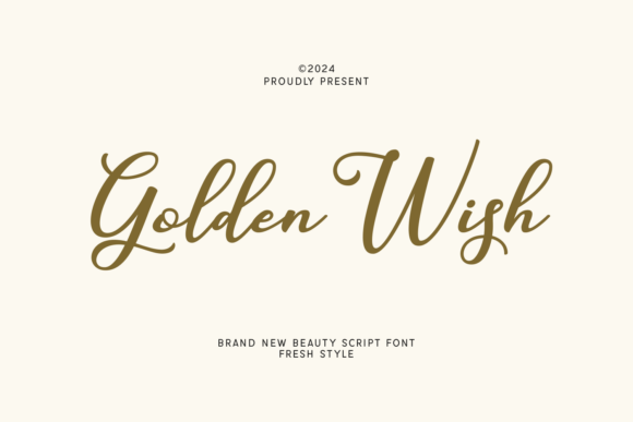 Golden Wish: A Timeless Script Font for Editorial Elegance