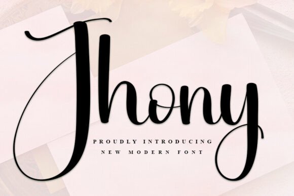 Jhony: A Script Font for Editorial Elegance