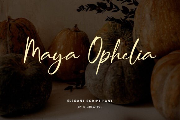 Maya Ophelia: A Script Font for Editorial Elegance