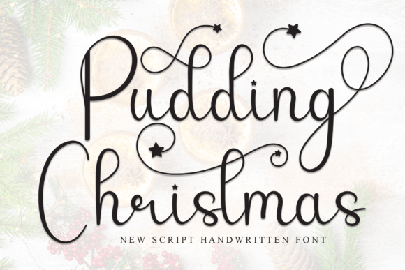 Pudding Christmas: A Playful Script Font for Campaign Creativity